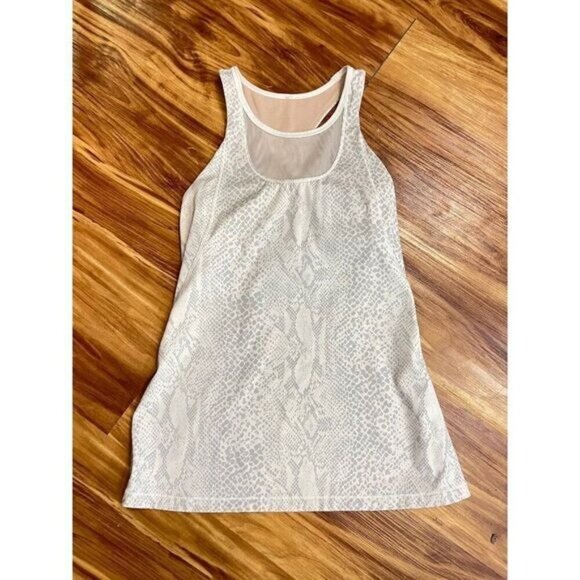Lululemon Mesh Me Tank Workout Tank Top Snake Print 6 - Picture 5 of 8